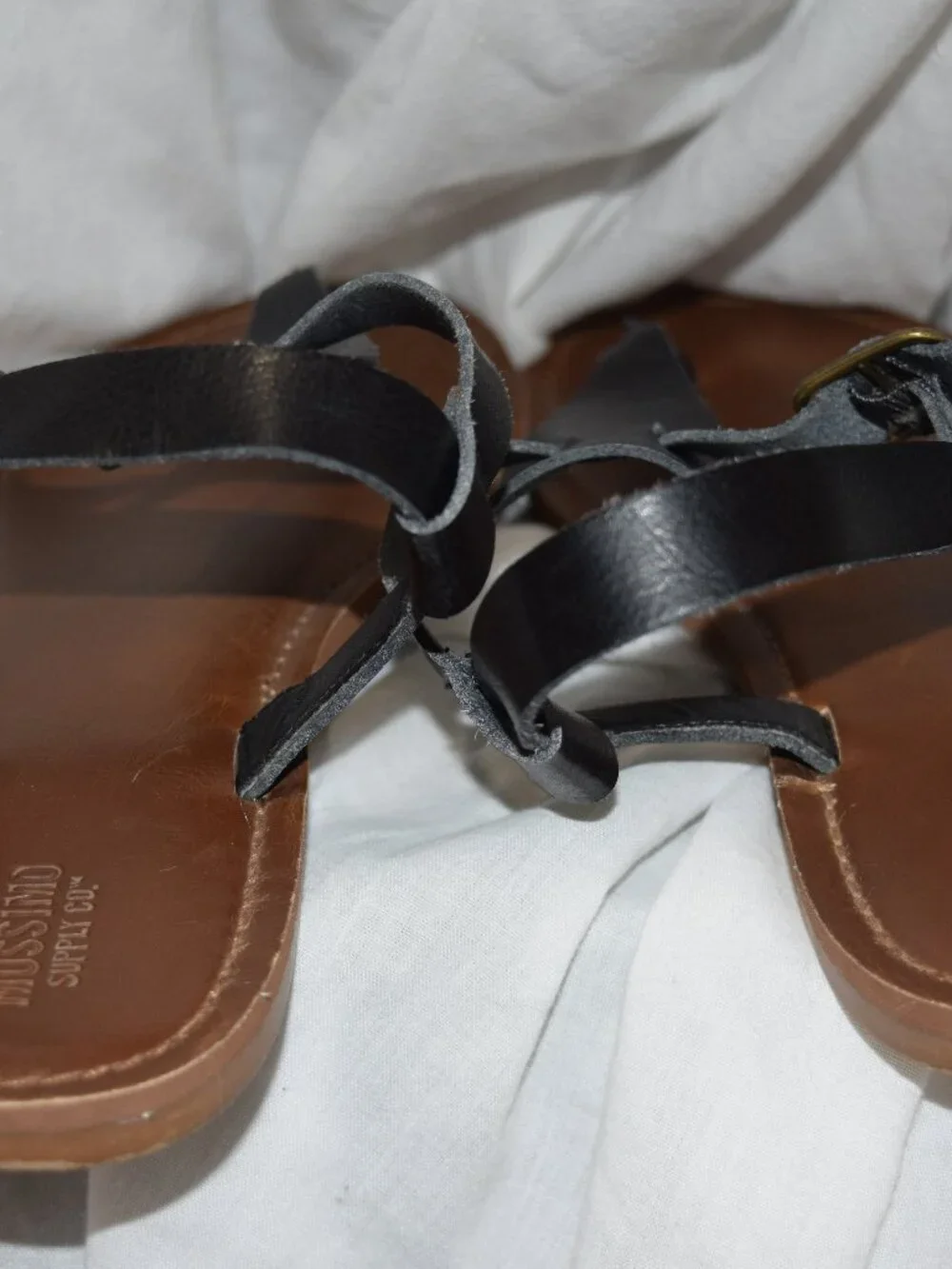 Mossimo Womens Black  Thong Sandals Size 10